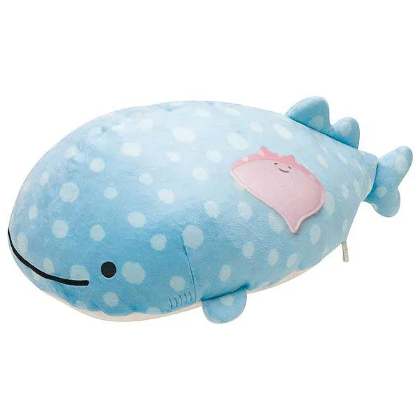 Новая Милая Jinbesan голубая Китовая акула с животным друг большая плюшевая игрушка 49 см Подушка Мягкие Детские куклы детские подарки