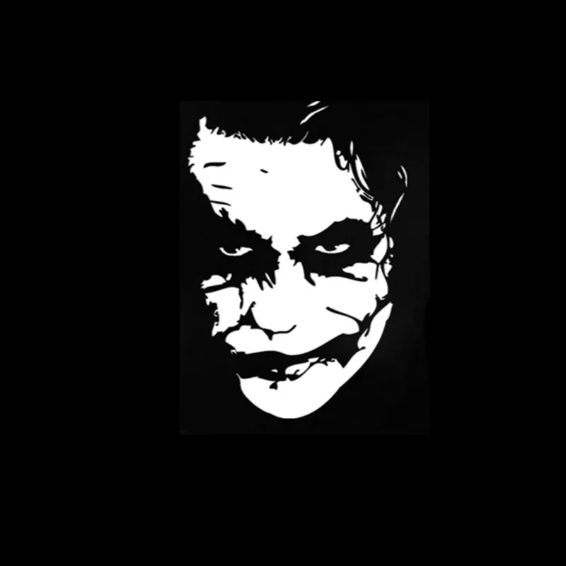Забавная наклейка Joker Face серебряные автомобильные наклейки для бампера окна