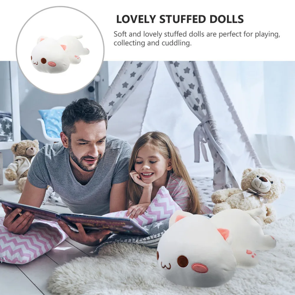 

30cm Creative Cartoon Cat Sleeping Pillow Cuddly Birthday Gift for Kids