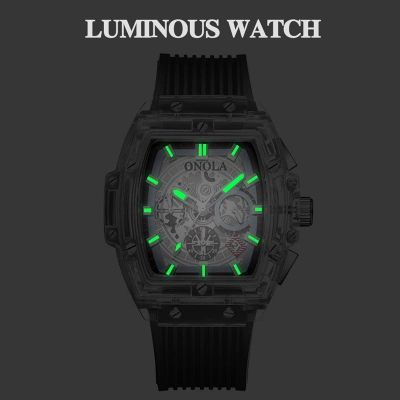 Casual Sport Watches for Men Top Brand Luxury Military Silicone Wrist Watch Male Clock Fashion Luminous Chronograph Wristwatches | Наручные