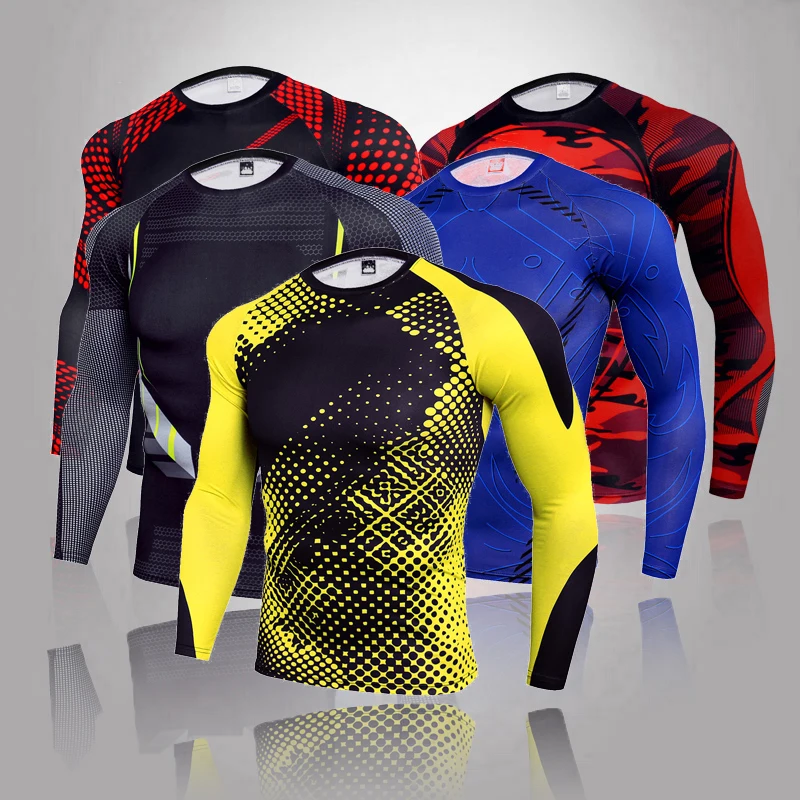 

Thermal Underwear Sport Suit Men's Fitness Quick-Drying Compression T-Shirt Long Sleeve Leggings Base Layer Sport Track Suit