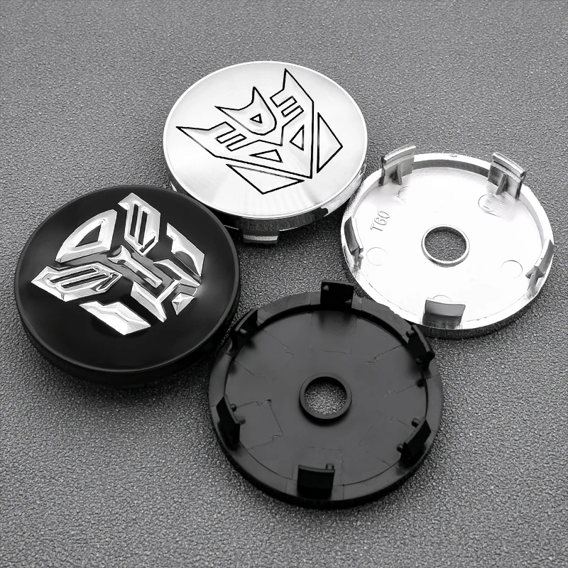 

4pc 56mm Sticker 60mm Cover Car Wheel Center Hub Caps Transformers Logo Car Styling Accessories Caps Cover Autobots Badge Emblem