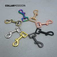 50pcslot metal dog clasp for 20mm webbing paracord dog cat leash buckles durable metal buckle zinc alloy swivel clasp 8 kinds