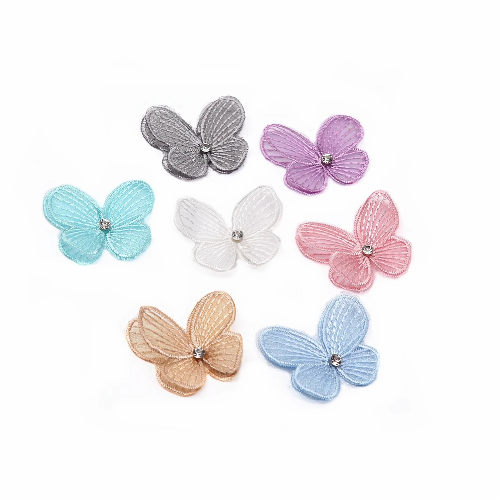 

Double-Layer Stereo Belt With Diamond Lace Embroidery Butterfly Children Headband Hair Accessories DIY Handmade Materials