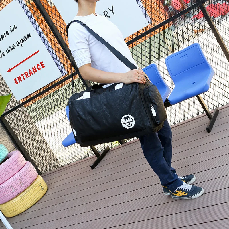 Нейлоновая Женская Мужская спортивная сумка для путешествий большие