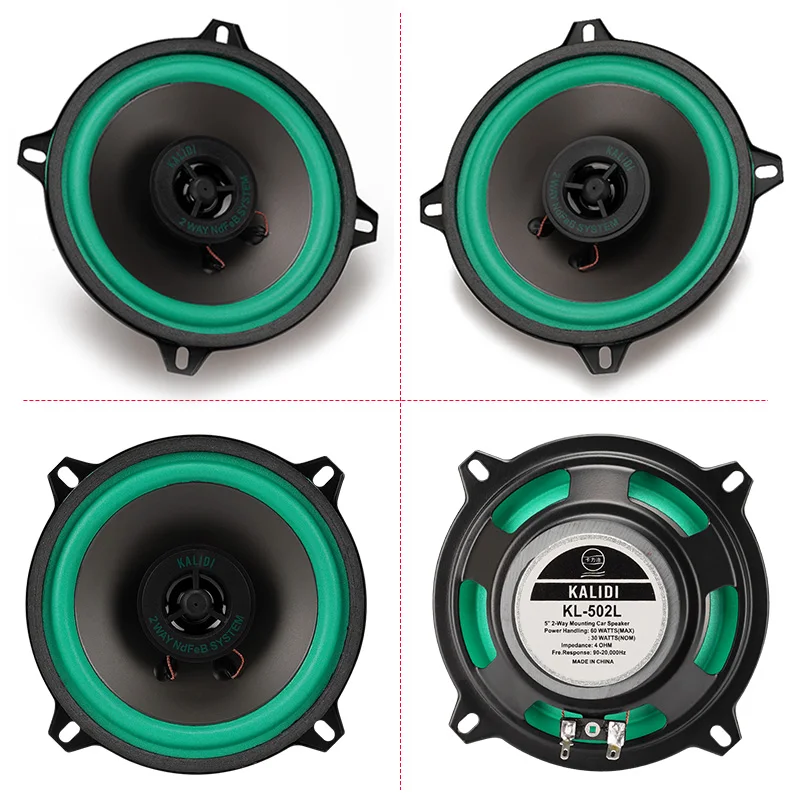 1pcs 5 Inch 100W Universal Car HiFi Coaxial Speaker Vehicle Door Auto Audio Music Stereo Full Range Frequency Speakers for Cars |