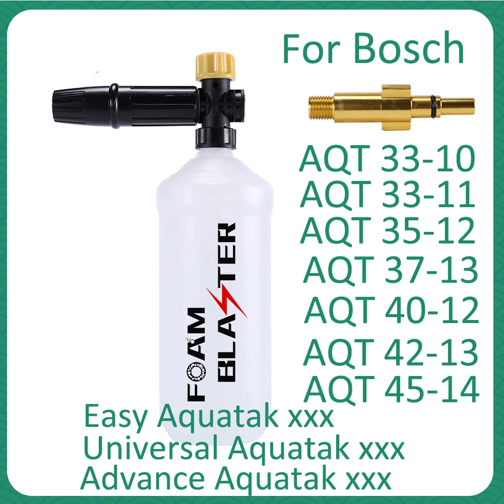 

Pressure Washer Snow Foam Lance For Bosch AQT Aquatak High Pressure Foam Gun Soap Foamer Nozzle Car Clean Foam Wash Soap Sprayer