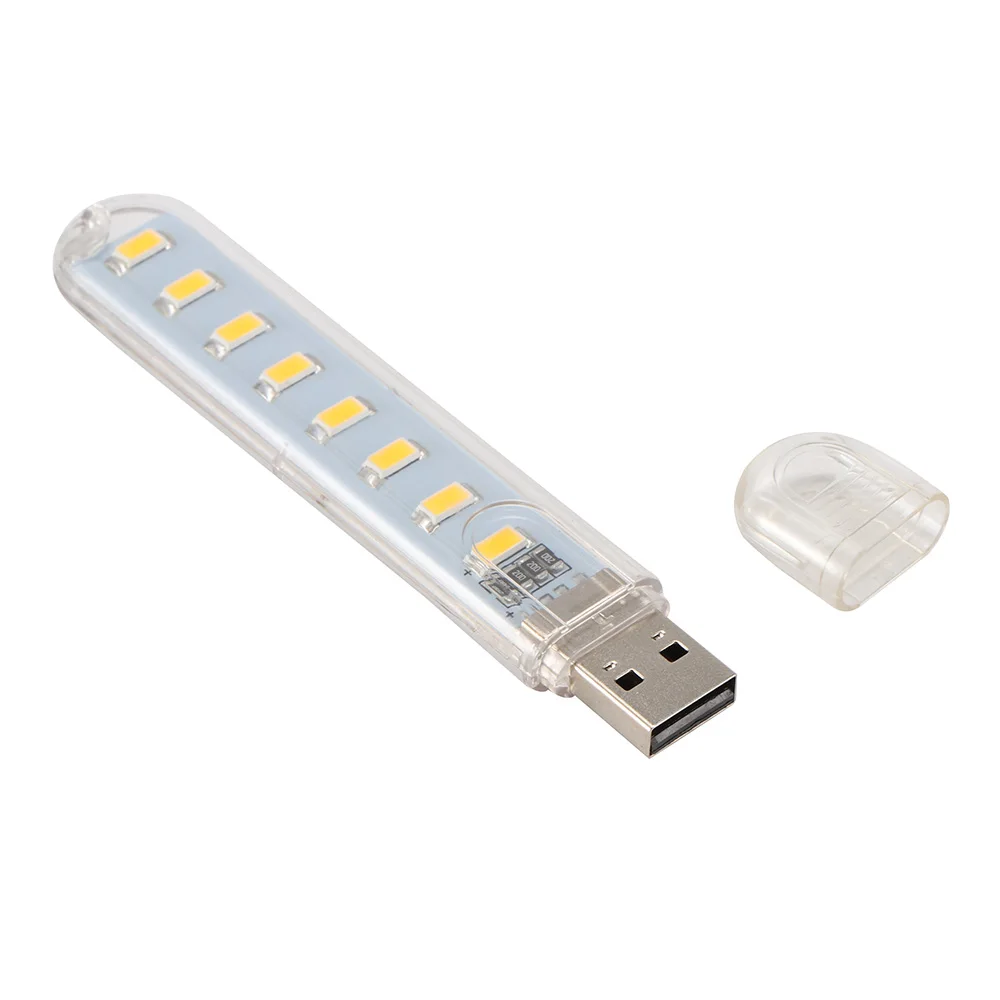 Мини USB гаджет светодиодный светильник книжный s 8 светодиодов 5730 SMD для ПК