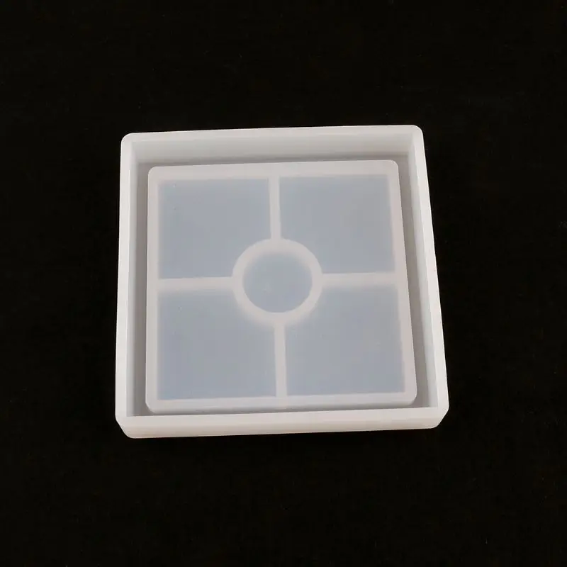 

10 Pcs/set Silicone Coaster Molds Clear Epoxy Molds for Casting with Resin Concrete Geometric Silastic Moulds