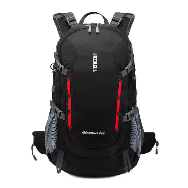 

Новинка 2021, уличная повседневная школьная сумка, спортивный нейлоновый дорожный Водонепроницаемый черный рюкзак 40 л для альпинизма