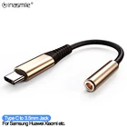 Адаптер для наушников с разъемом Usb Type-C на 3,5 мм, аудиокабель для Samsung S20 Plus note 10 20 huawei p30 xiaomi mi8 9
