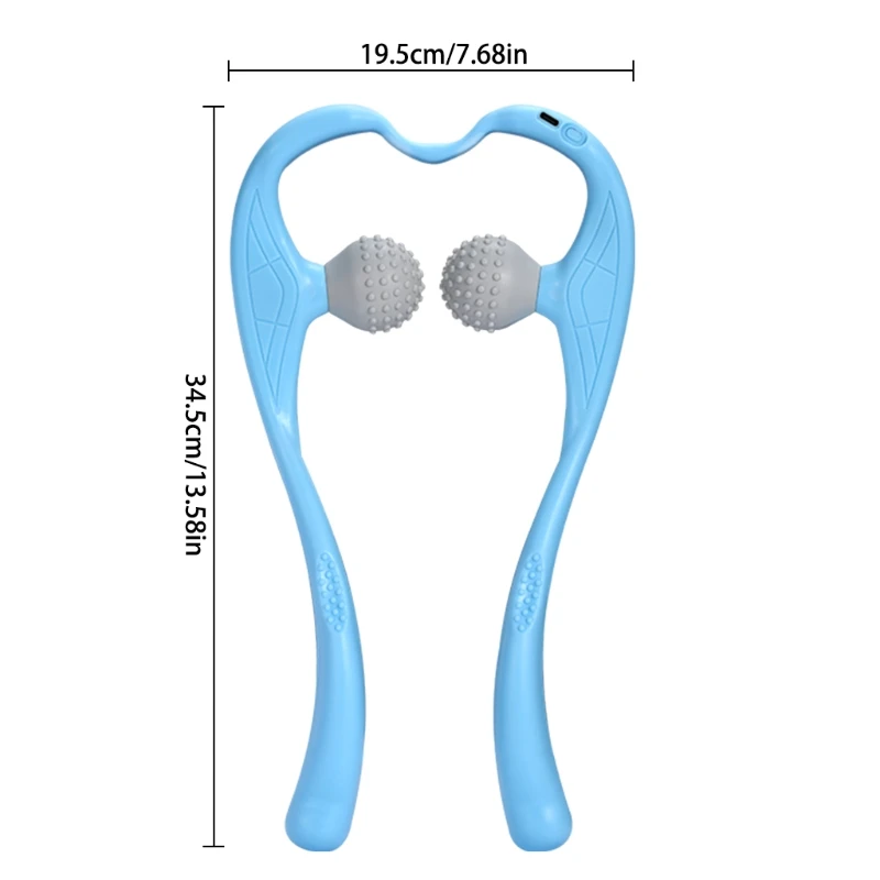 

Electric Pressure Point Neck Massager Pressure Point,Trigger Point Massage Tools for Shiatsu Deep Tissue Dual,Self-Massage