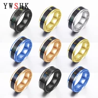 2021 smart sensor body temperature stainless steel couple ring fashion display real time temperature tester party jewelry