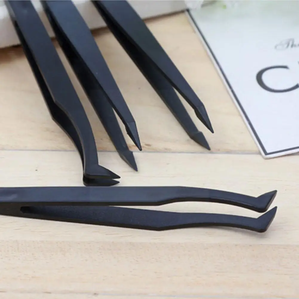 

1pcs Anti-static Eyebrow Tweezers Makeup Tools Plastic Repair Hand 12mm Set Forceps Tools Q2r7