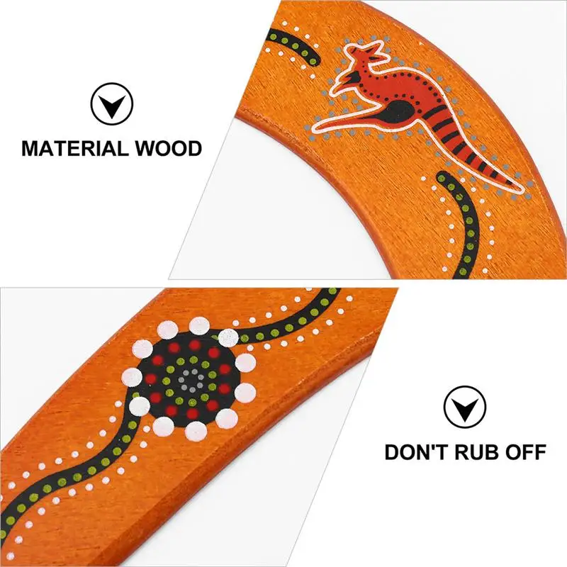 

3PCS Handmade Wooden Outdoor Sports Boomerang Premium Durable Boomerang Toy