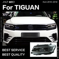akd car styling for vw tiguan headlights 2017 new tiguan l led headlight drl hid head lamp angel eye bi xenon beam accessories