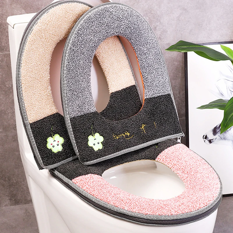 

Светящаяся подушка для унитаза, домашнее утолщенное сиденье на молнии, о-образное, плюшевое сиденье для унитаза, подушка для сиденья унитаз...