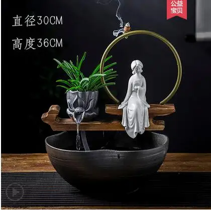 decoration Home Furnishing Beauty water fountain atomization humidifier inside the living room | Дом и сад