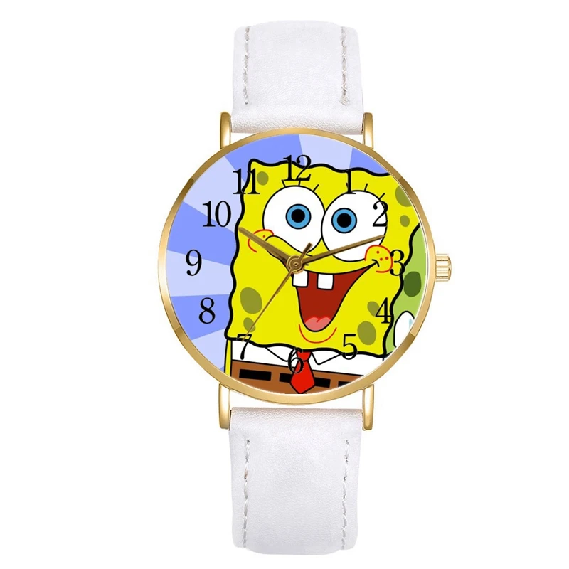 

Кварцевые часы с кожаным ремешком для девочек