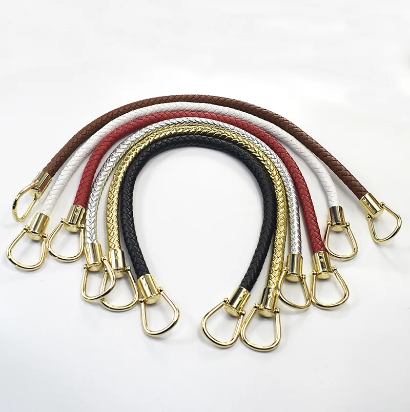 

Women's Bag Strap Replacement Hand Woven PU leather Bag Straps for DIY Handbag Handles Shoulder Straps Accessories bag Handles