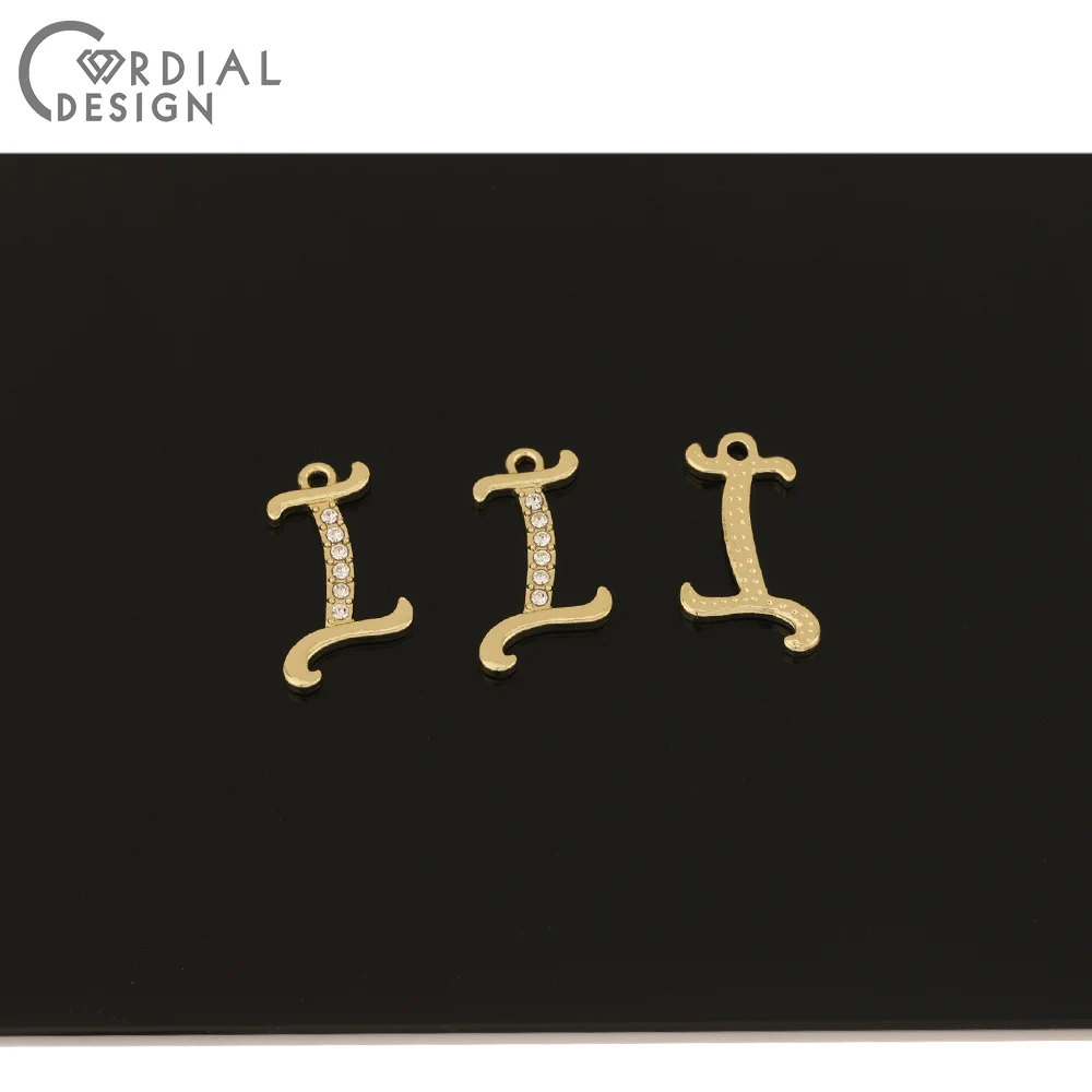 

Cordial Design 100Pcs Jewelry Accessories/Rhinestone Charms/Letter Shape/Earrings Pendant/Hand Made/Jewelry Findings & Component