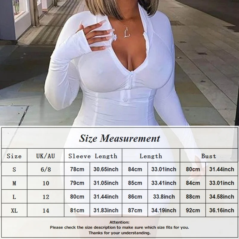 

Stand Collar Zipper Deep V-neck Pencil Dress Women Sexy Mini Above Knee Skirt Solid Stretch Tight Dress Party Bodycon Dropship