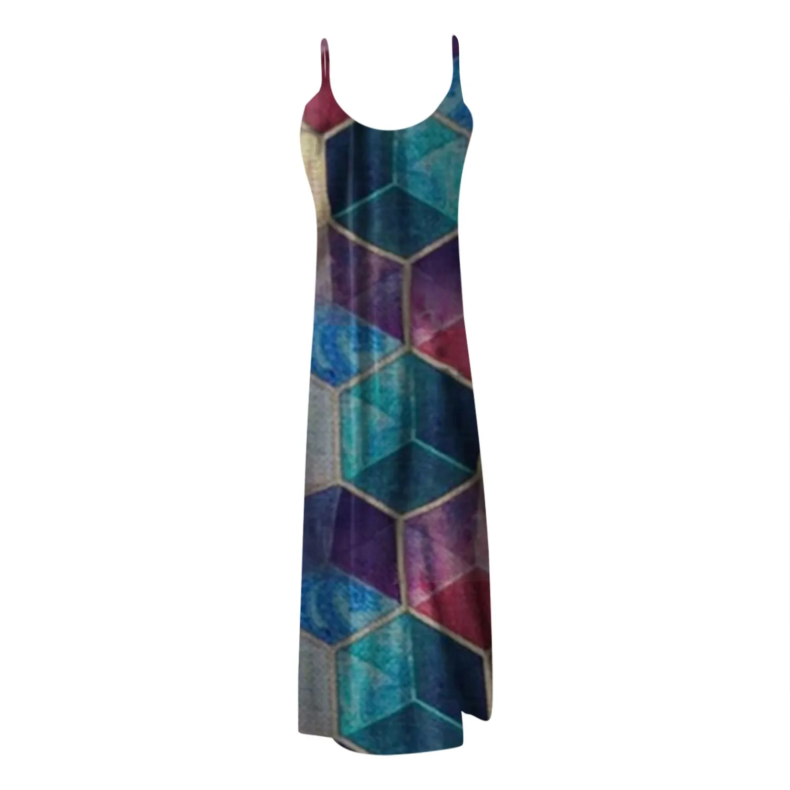 Plus Size Dress Women Polygonal Sexy Deep V Halter Long Dress Ladies Casual Dresses Abiti Da Cocktail платье летнее