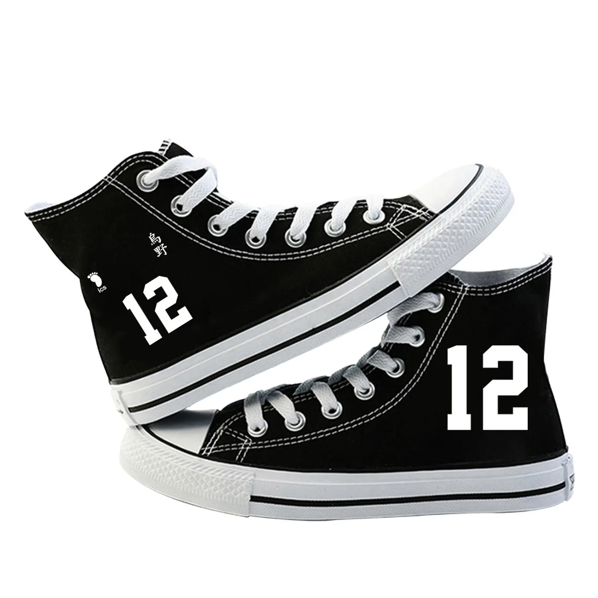 

Anime Haikyuu!! Canvas Black Shoes Casual Sneakers Student High Top Sports Shoes Boy Girl Woman Man Shoes Spring Autumn