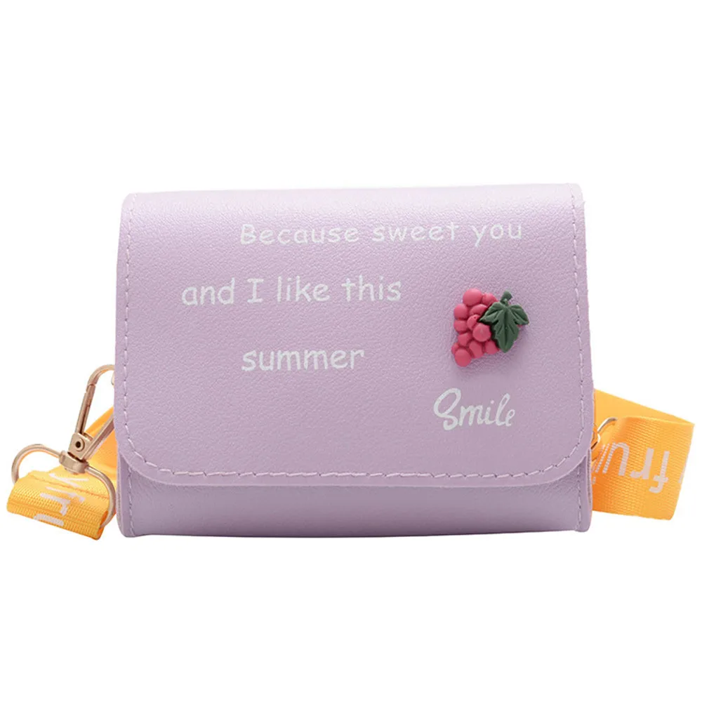 

Children Messenger Bag Cartoon Cute Western Girl Candy Bag 2020 New Korean Version Trendy Kids Coin Purse PU Leather Wide Strap
