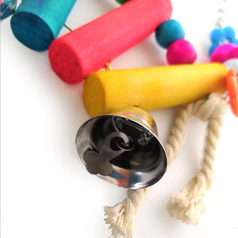 Красочная птица качели игрушка для попугаев окунь подвесная клетка конуаров