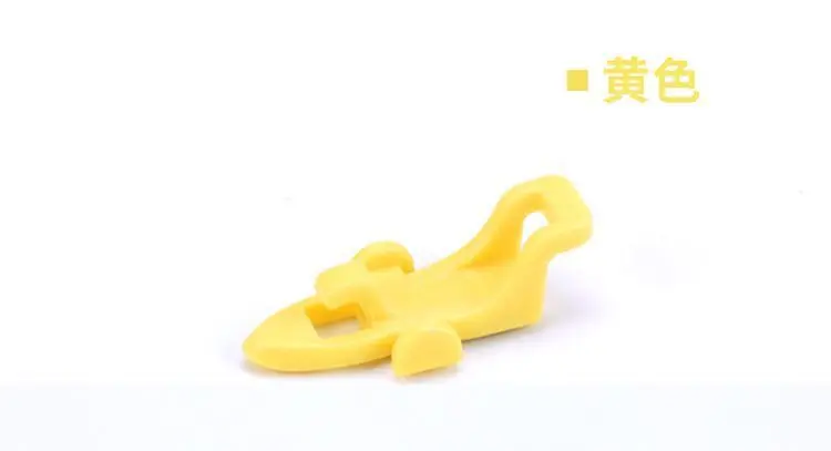 Yellow 1 комплект рыболовный крючок держатель приманки с 3 резиновыми кольцами для удочки рыболовное снаряжение портативные аксессуары фиксированная приманка - Цвет: Yellow