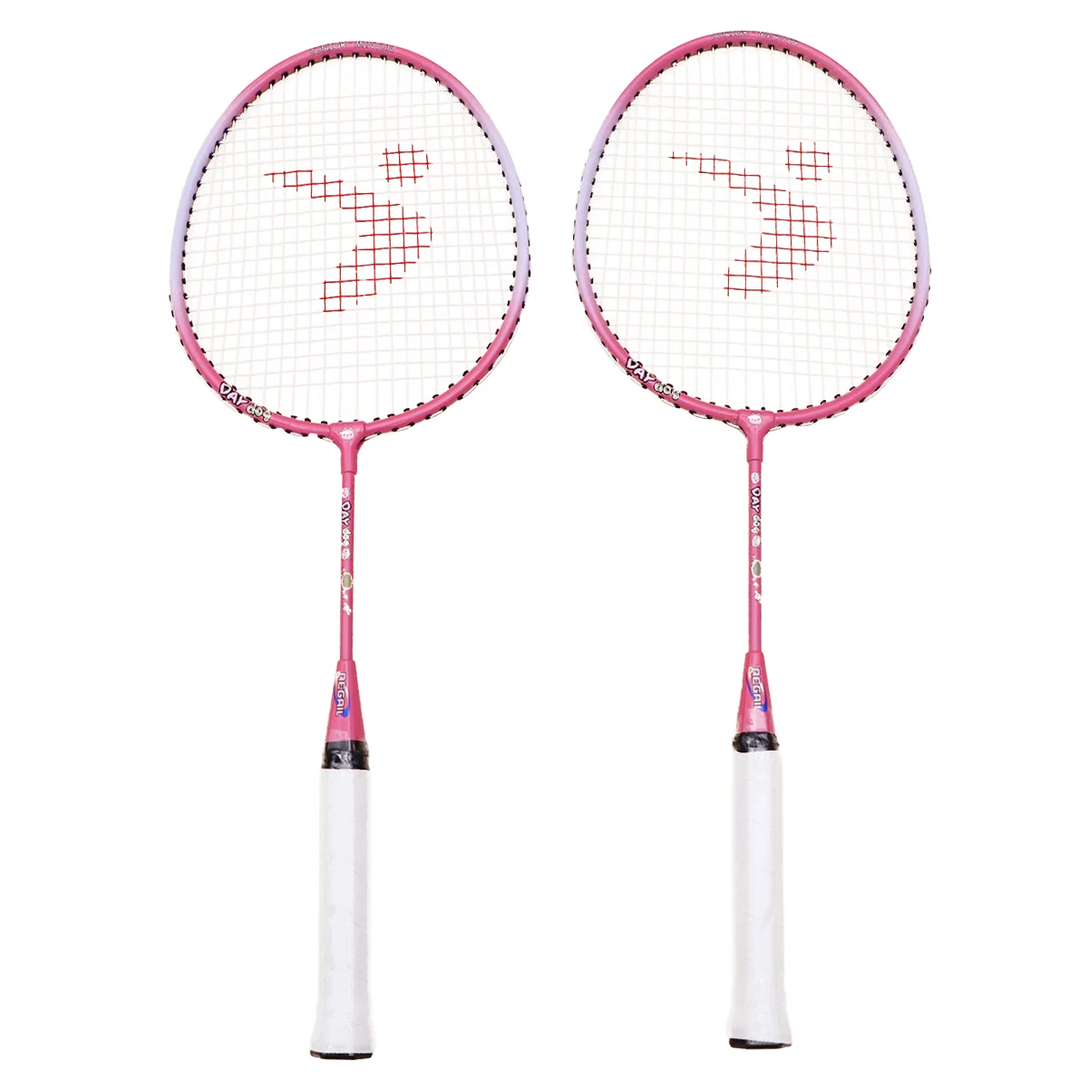 

1 Pair Kids Aluminium Alloy Badminton Racket Outdoor Sports Racket Set Training Pats Paternity Children Cartoon Badminton