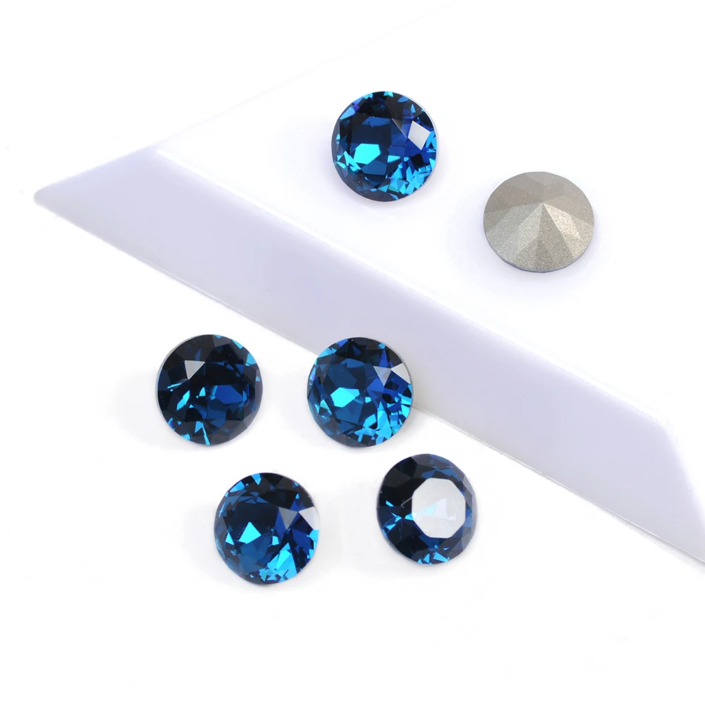

YANRUO K9 1357 Best Quality Jewelry Beads Montana Brilliant Cut Shaped Pointback Strass Rhinestones 3D Glass For Nail Art Gems