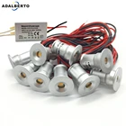 Встраиваемый потолочный светильник с драйвером, лампа для шкафа, светильник с большим пальцем, IP65, 1 Вт