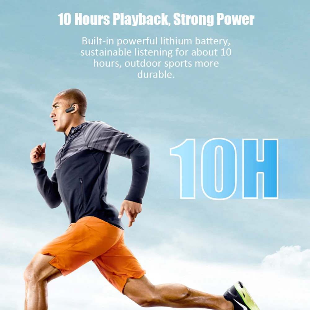 ucomx g56 wireless headphones open ear 5 0 bluetooth earphones built in mic sports running headsets for iphone huawei xiaomi free global shipping