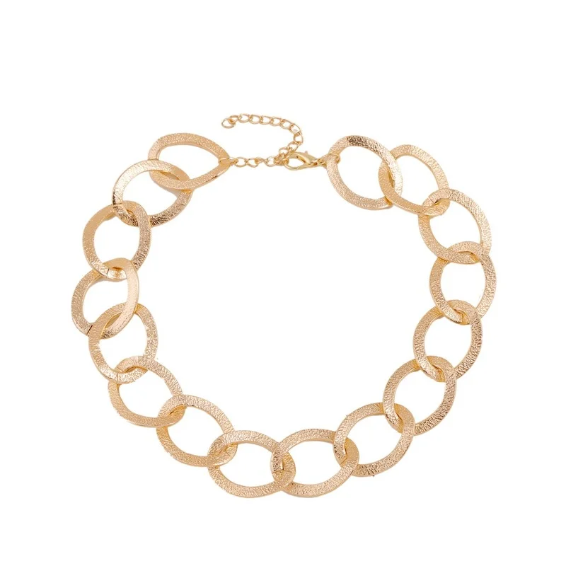 

Bohemian Choker Necklace Curb Cuban Miami Chain Necklace for Women Gold Color Vintage Pendants Necklaces Chokers Jewelry Gift