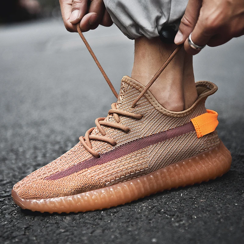 Новейшие мужские кроссовки Super Star вязаные сетчатые Kanye West дизайнерские уличные
