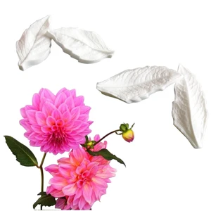 Новый 2 шт.лот большой лист георгина силиконовые формы пресс Gumpaste инструменты для украшения тортов из мастики Конфеты Сахар помадные формы M243637 силиконовая форма