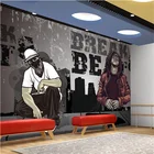 Обои 3d с изображением танцев, молодежных уличных танцев, граффити, промышленное украшение