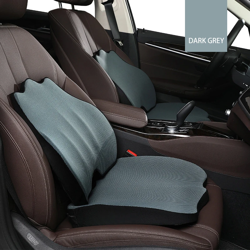 安い Orhopedic低反発カーシートクッションセット尾骨ため股関節緩和スローリバウンドマッサージ肥厚腰椎座椅子クッション