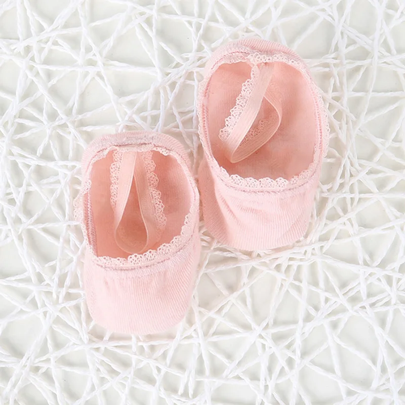 

Soft Cotton Newborn Socks Summer Lace Baby Socks Solid Color Princess Baby Girl Socks Infant Anti-slip Socks With Rubber Soles