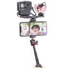 Ulanzi PT-8 PT-9 для смартфона Vlog Монтажная пластина для Gopro DSLR камеры Sony A6300 A6400 крепление для холодного башмака Vlog для микрофона LED