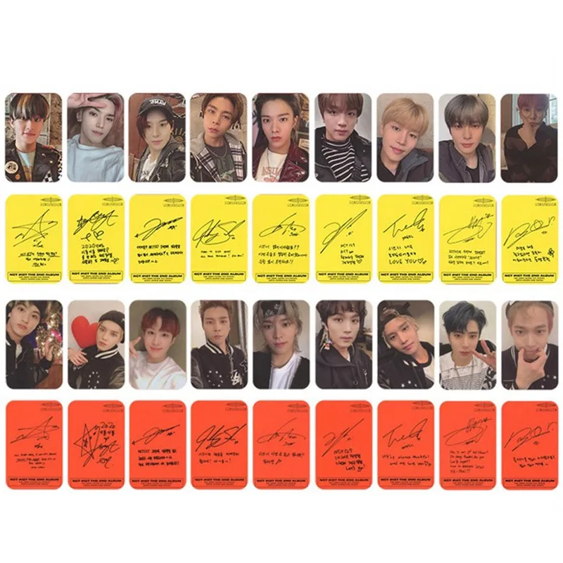 

9Pcs/set KPOP NCT #127 Neo Zone 2nd Album Official Photocard Circle Card Self Made Autograph Photo Cards Photograp