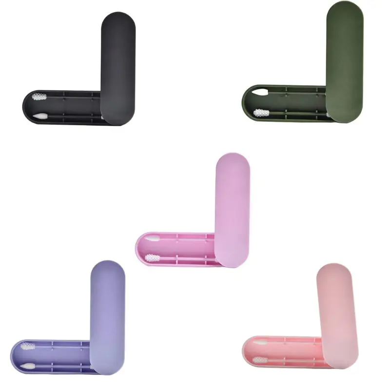 5 шт. силиконовые ватные палочки многоразовые с двойной головкой|Ватные палочки| |