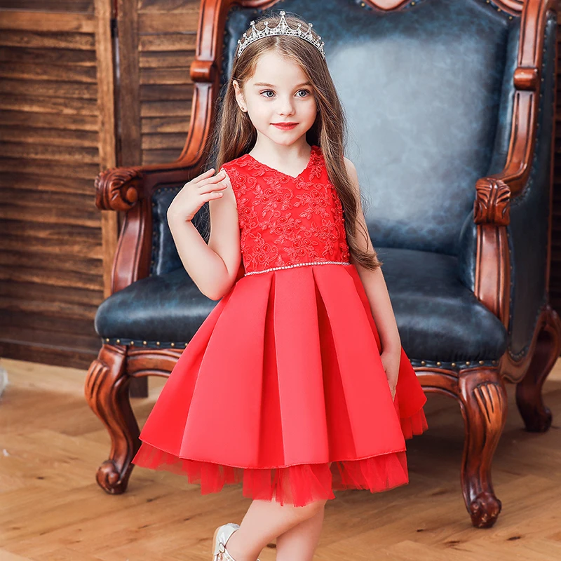 

Kids Dress for Girls Summer Dresses for Party Wedding Christmas Clothing Princess Flower Tutu Dress Children New Arrival 2021