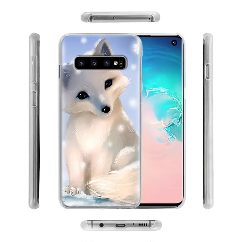 

Phone Case for Samsung Galaxy S8 S9 S10 Plus S10e S20 FE S20 Ultra 5G S10 Lite S7 Edge Cover Anime fox lovely cute Shell Capa