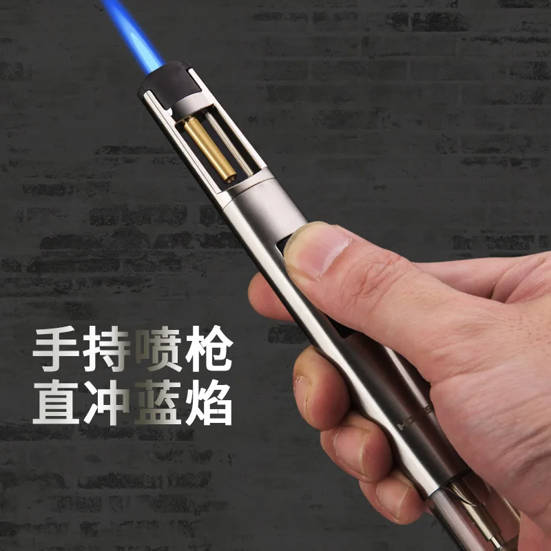

Kitchen Flame Torch Jet Lighter Metal BBQ Pencil Butane Windproof Pipe Lighter Refillable Gas Welding Gasoline Lighter Outdoor