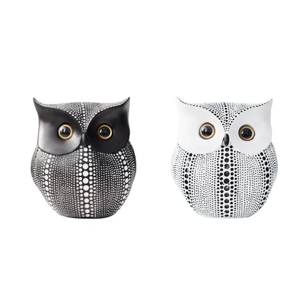 

Polk Point Resin Owl home decor creative Room Decoration miniature dollhouse kit Children bedroom Cute little ornaments Figurine