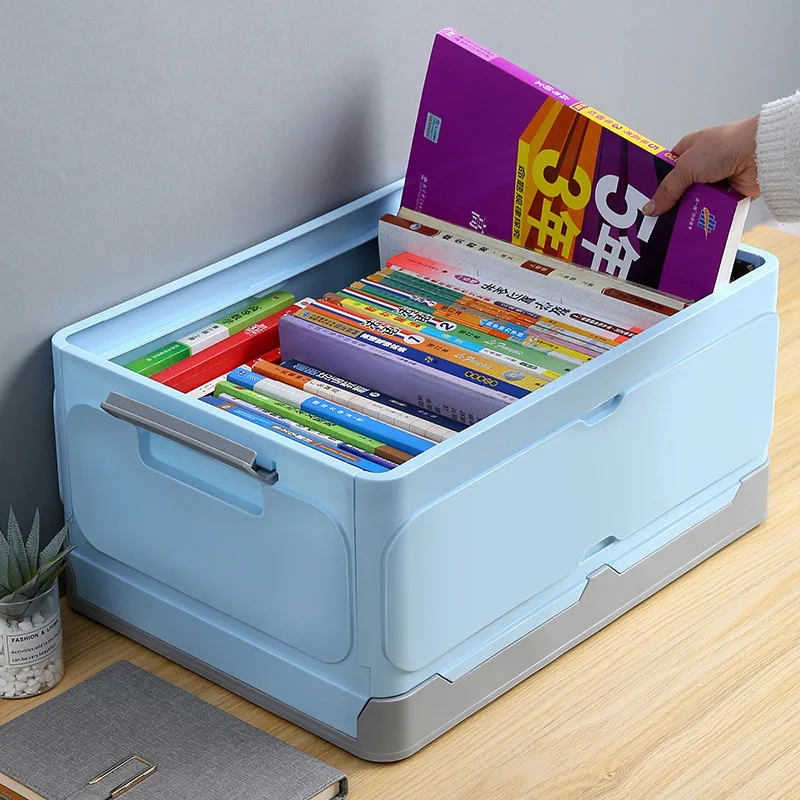 

Folding Storage Box Multi-functional Plastic Organizer Basket Sundry Clothes Toy Household Office Organizador Accessories