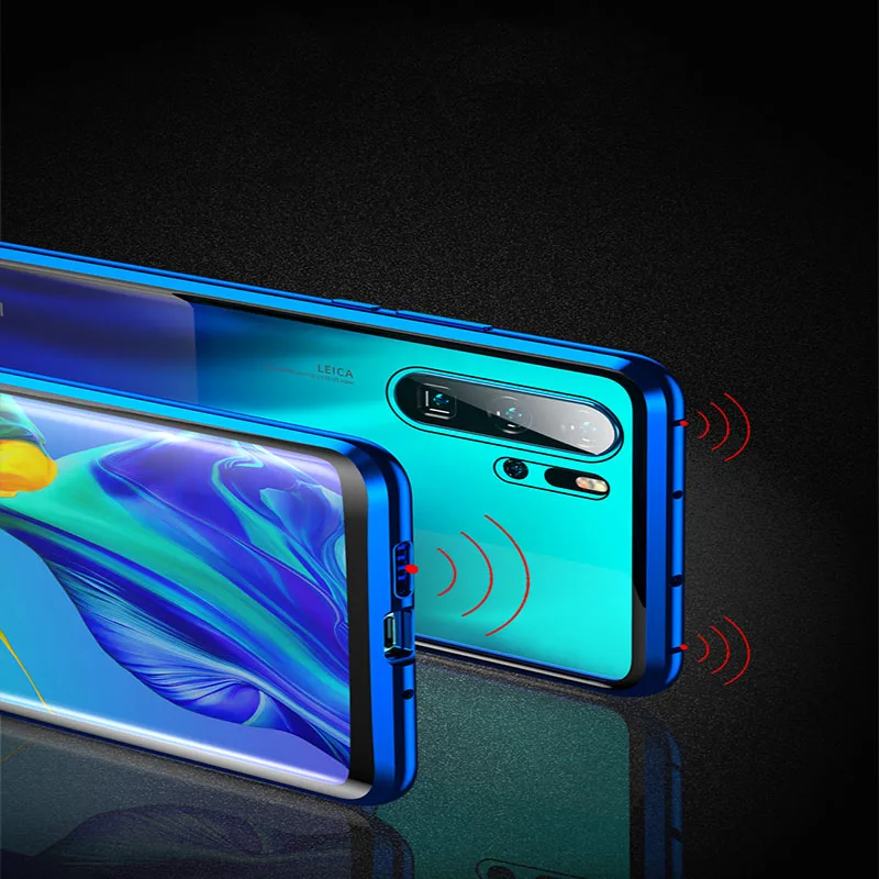 Двусторонний стеклянный Магнитный адсорбционный чехол для huawei mate 30 20 10 Pro P30 P20 Pro Nova 4E 5 5i Pro Honor 20 9X Pro V20